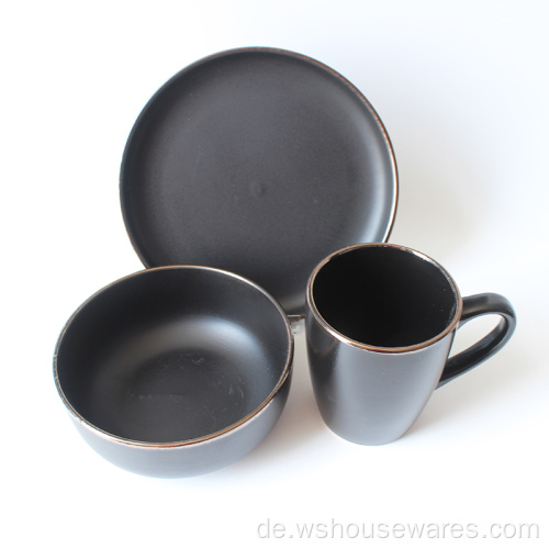 Großhandel Farbe Keramische Geschirr-Schüssel-Platten für Zuhause